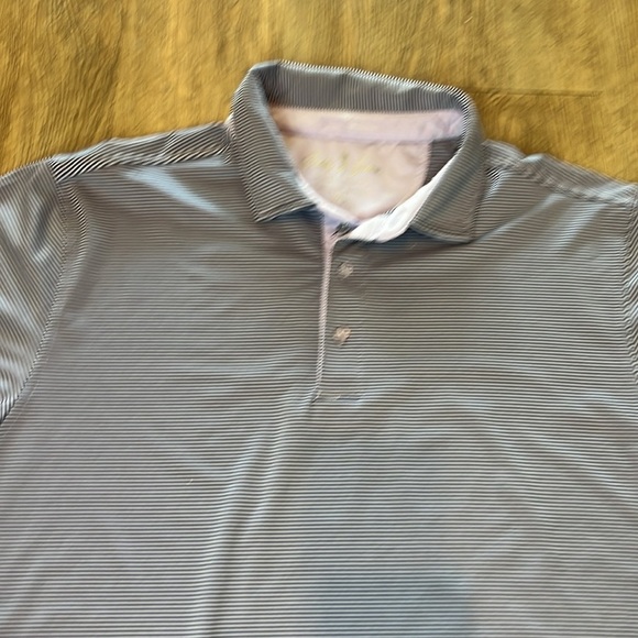 Bobby Jones Performance Mini Feed Stripe Short Sleeve Polo Shirt XXL - Picture 3 of 8
